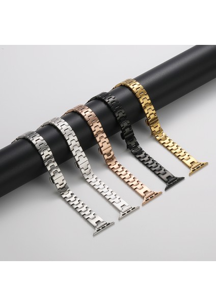 Watch 10 42MM Zore KRD-150 Metal Kordon Strap Kayış - Gümüş