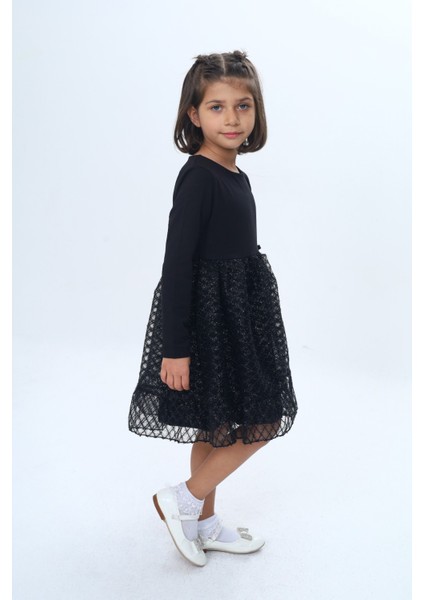 Kız Çocuk Fırfırlı Tüllü Elbise modelleri