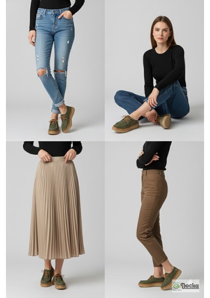 Kadın Hakiki Deri Ortopedik Kalın Taban Kışlık Günlük Ayakkabı M26/KA7025 indirimleri