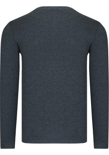 Ikili Set T8587 Dewberry V Yaka Erkek Sweatshırt-Bordo-Antrasit modelleri