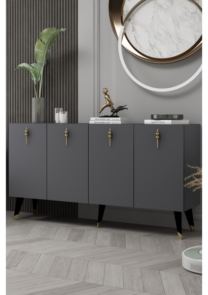 8218-32CT KB150 Konsol,tv Ünitesi Antrasit-Altın modelleri