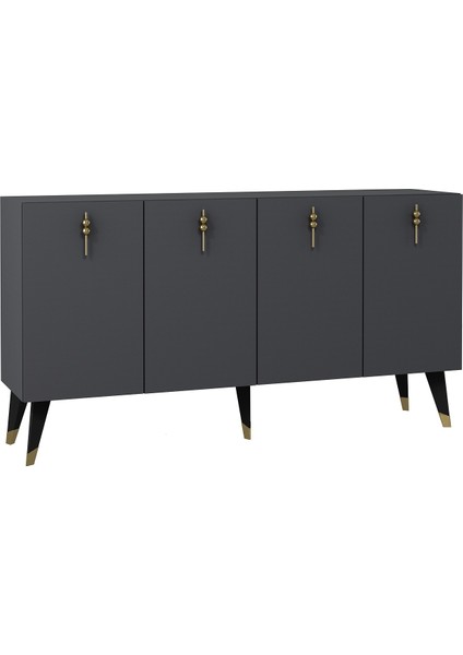 8218-32CT KB150 Konsol,tv Ünitesi Antrasit-Altın fırsatları