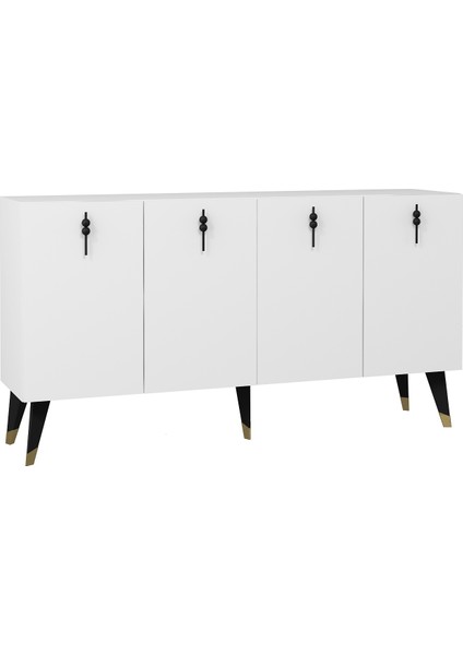 8218-32CT KB150 Konsol,tv Ünitesi Beyaz-Siyah fırsatları