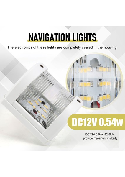 Tekne 12V Gezinme Işıkları Beyaz Kıç Işık Deniz Güvenli Gece Yelken Sinyal Lambası Balıkçı Tekne Yat Dubası (Yurt Dışından) indirimleri