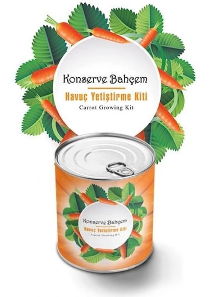 Konserve Bahçem Evde Konservede Havuç Yetiştirme Büyütme Kiti fiyatları