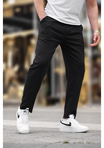 Siyah Düz Paça Erkek Pantolon E6556