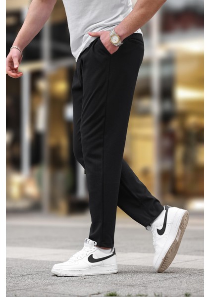 Siyah Düz Paça Erkek Pantolon E6556 modelleri
