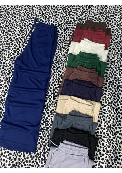 Geniş Paça Modal Açık Lacivert Wide Leg Pantolon - Ispanyol Paça Eşofman Altı indirimleri