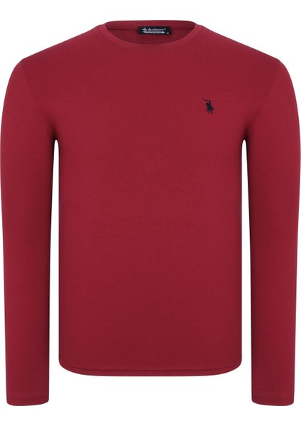 Üçlü Set T8588 Dewberry Yuvarlak Yaka Erkek Sweatshırt-Beyaz-Lacivert-Bordo fiyatları