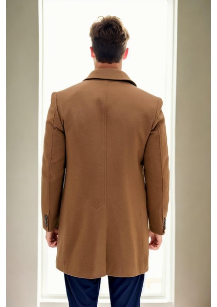 PLT9364 Dewberry Erkek Palto-Camel fiyatları