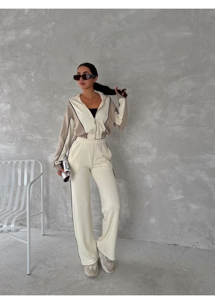 Kadın- Garnili Eşofman Takımı Modal Kumaş / Women Tracksuıt Modal Fabrıc fiyatları