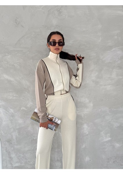 Kadın- Garnili Eşofman Takımı Modal Kumaş / Women Tracksuıt Modal Fabrıc