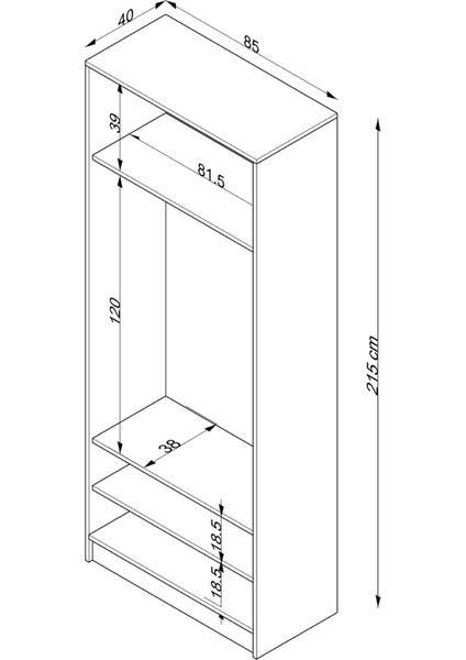 Beyaz Fonksiyonel Portmanto – Modül 3: Askılı Çift Kapaklı Dolap indirimleri