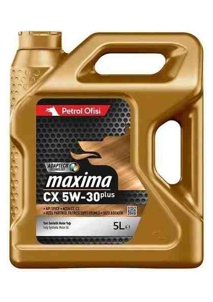 Petrol Ofisi Cx 5W30 C2-C3 Dpf 5 Litre 2025
