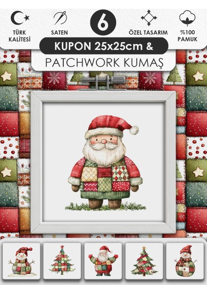 Patchwork Kumaş Seti – Dikiş ve Hobi Için %100 Pamuk Desenli Kumaş Kuponları