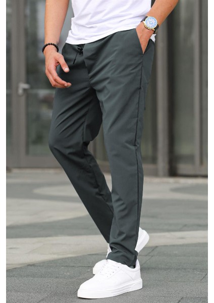 Kumaş Paraşüt Antrasit Basic Erkek Pantolon 6513