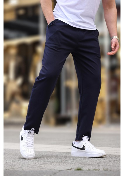 Lacivert Düz Paça Erkek Pantolon E6556