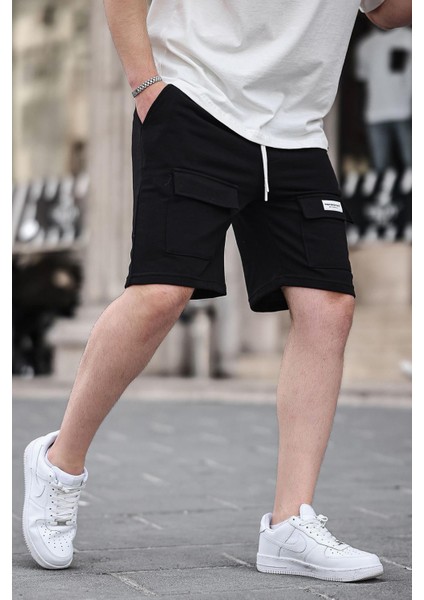 Siyah Erkek Basic Şort 6533 modelleri
