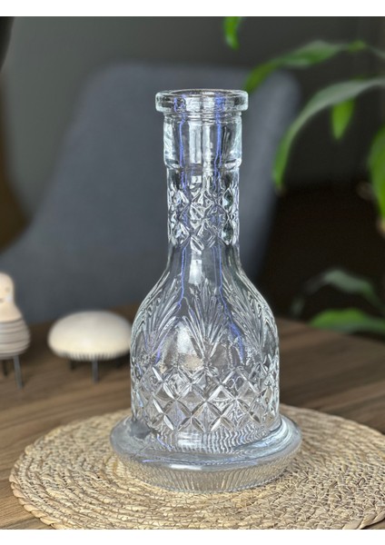 Crystal Dekor Kahveci Şişe - Nargile Camı