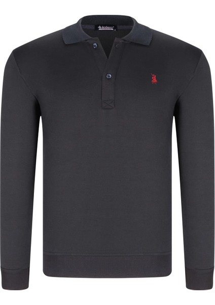 Dörtlü Set V4007 Dewberry Erkek Sweatshırt-Siyah-Lacivert-Antrasit-Gri modelleri