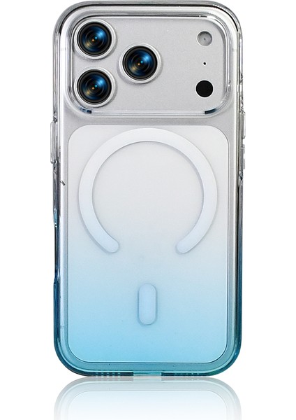 iPhone 17 Pro Max Kılıf M-Safe Şarj Özellikli Zore Septik Silikon Kapak - Pembe