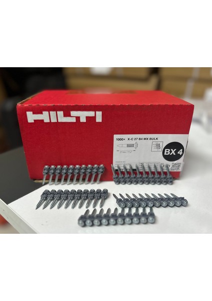 Bx4 Makine Uyumlu X-C B4 Mx Beton Çivisi(Şeritli) 27MM fiyatları