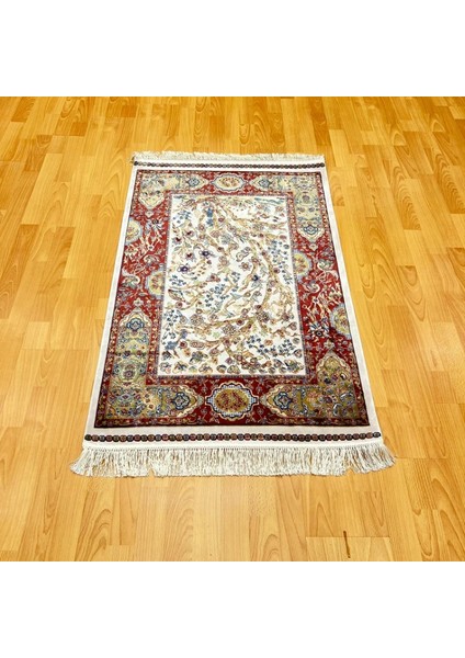 Hayat Ağacı Desenli 400 x 600 cm Ipek Halı Bordo fiyatları