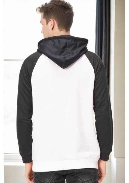 V9005 Dewberry Erkek Sweatshırt-Beyaz - Lacivert fiyatları