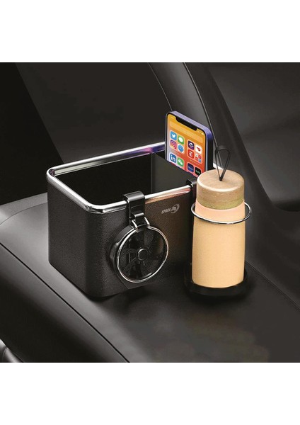 Polosmart SP109 Araç Içi Düzenleyici 2’li Bardaklık ve Telefon Tutucu Organizer Siyah fiyatları