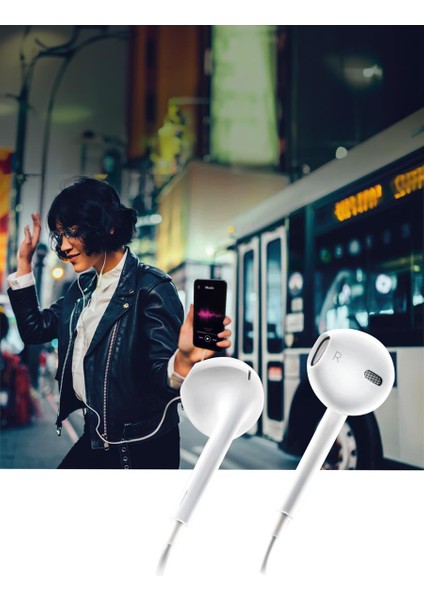 FS64 Mikrofonlu Kulak Içi Kulaklık 3.5mm Jack Girişli 1.2 Metre Kablolu Beyaz modelleri