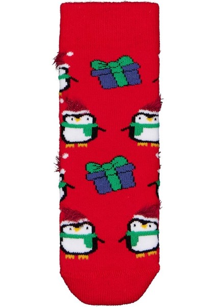 Penguen Havlu 6-18 Ay 2'li Bebek Kız Çorap Set