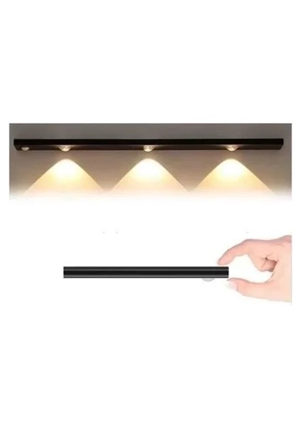 Zmr 4W 60 Lm Ledli Sensörlü Cabınet USB Şarjı Dimlenebilir 3 Renk Işık Modu