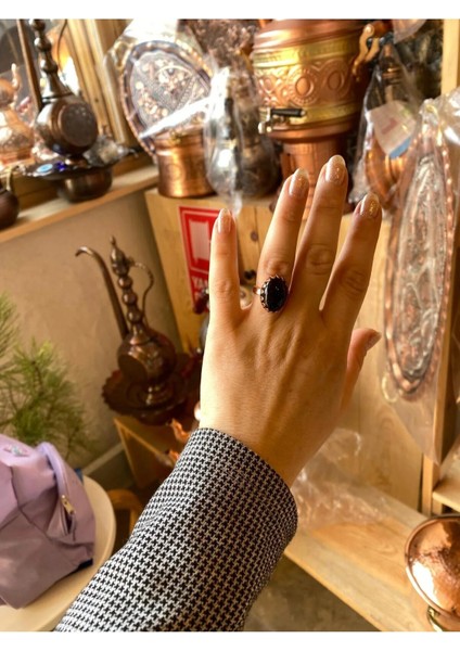 Siyah Taşlı Bakır Yüzük fiyatları