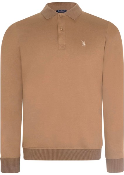 V9007 Dewberry Erkek Sweatshırt-Camel