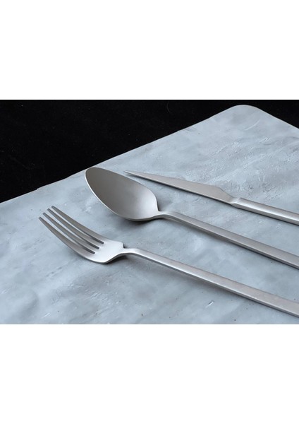 Alize Sade Mat Gümüş 12 Kişilik 84 Parça Çatal Kaşık Bıçak Takımı Kutulu 18/10 modelleri