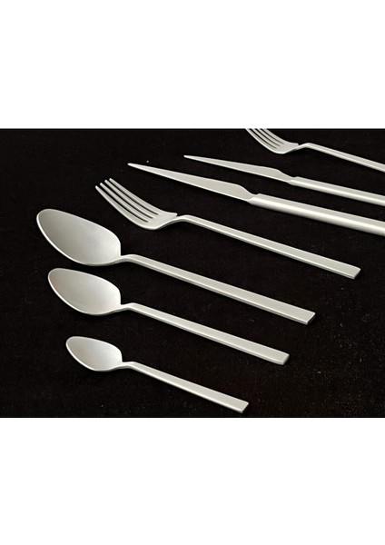 Alize Sade Mat Gümüş 12 Kişilik 84 Parça Çatal Kaşık Bıçak Takımı Kutulu 18/10 fırsatları