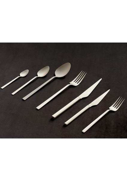 Alize Sade Mat Gümüş 12 Kişilik 84 Parça Çatal Kaşık Bıçak Takımı Kutulu 18/10 indirimleri