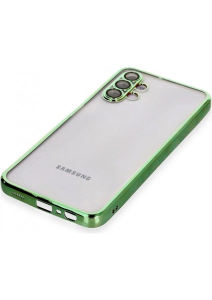 Samsung Galaxy A04S Kılıf Razer Lensli Silikon - Yeşil (K95) fırsatları