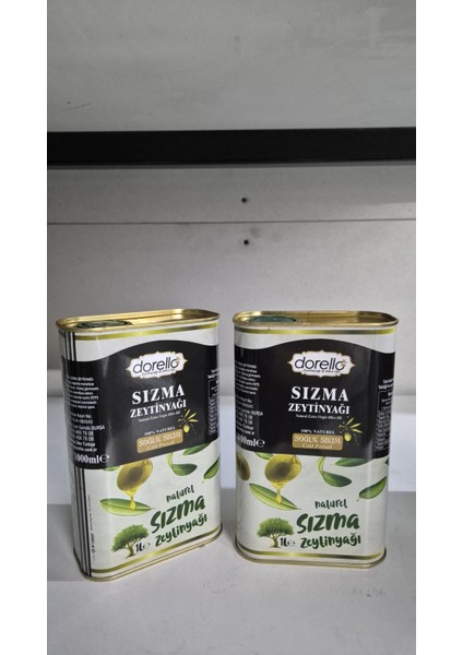 Soğuk Sıkım Natürel Sızma Zeytinyağı 1 L Teneke