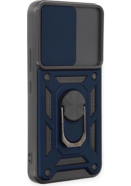 Samsung Galaxy S23 Fe Kılıf Pars Lens Yüzüklü Silikon - Lacivert (K95) fiyatları