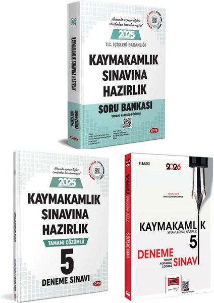 2026- 2025 Yargı Kaymakamlık Sınavı Soru Bankası ve 2 Li Deneme Sınavı Seti