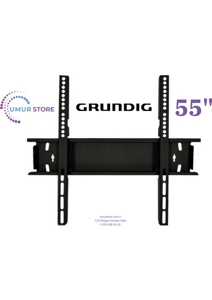 55 Ghu 9000 55 Inç 139 Ekran Uyumlu LCD LED Tv Sabit Duvar Askı Aparatı