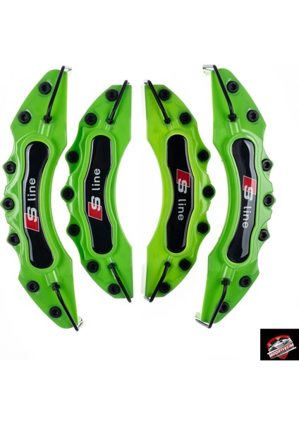 Yeşil S-Line 4'lü Kaliper Seti Yapıştırma Logolu