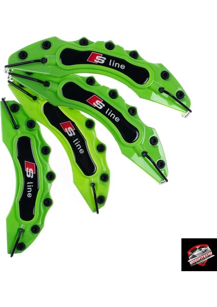 Yeşil S-Line 4'lü Kaliper Seti Yapıştırma Logolu fiyatları