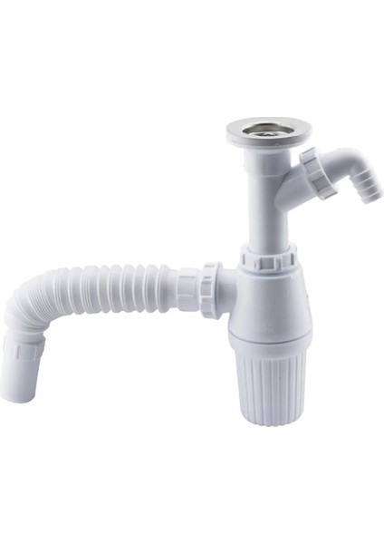 Pis Su Giderli Sökülebilir Tas'lı Çift Gider Sifon Körüklü Temizlenebilir Mutfak Banyo Lavabo Körük fiyatları