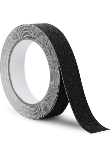 Merdiven Zemin Kaydırmaz Bant Yapışkanlı Kaymaz Bant Siyah 2.5 cm x 10 Metre indirimleri