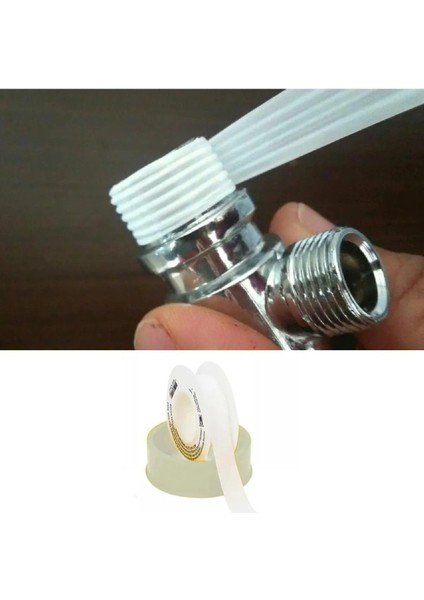 Teflon Sızdırmaz Yalıtım Bant Bandı 12 mm x 10 Metre