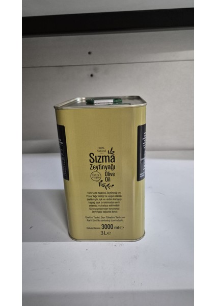 Soğuk Sıkım Natürel Sızma Zeytinyağı 3 L Teneke fırsatları