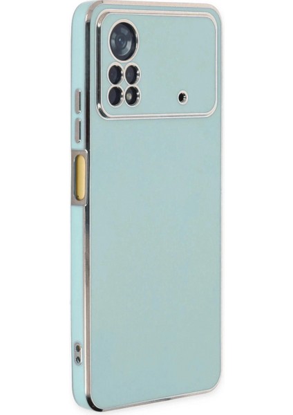 Xiaomi Poco X4 Pro 5g Kılıf Volet Silikon - Açık Yeşil (K95)