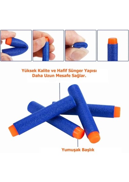 4 Hedefli 10 Mermili 2'li Sünger Dart Atan Silah 14 cm fiyatları